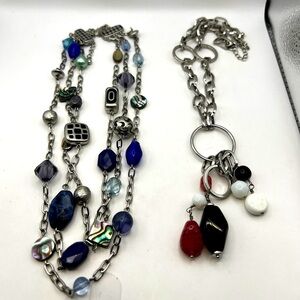 2 Lia Sophia statement necklaces